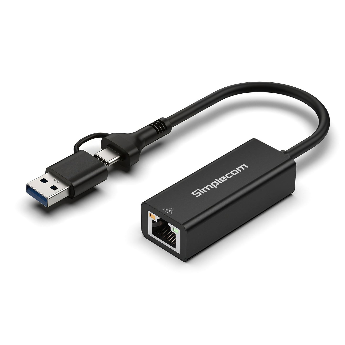 Simplecom NU315C SuperSpeed USB-C and USB-A to Gigabit Ethernet Adapter V28-SIMNU315C
