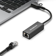 Simplecom NU315C SuperSpeed USB-C and USB-A to Gigabit Ethernet Adapter V28-SIMNU315C