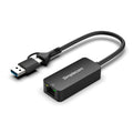 Simplecom NU405C SuperSpeed USB-C and USB-A to 2.5G Ethernet Network Adapter 2.5Gbps LAN V28-SIMNU405C