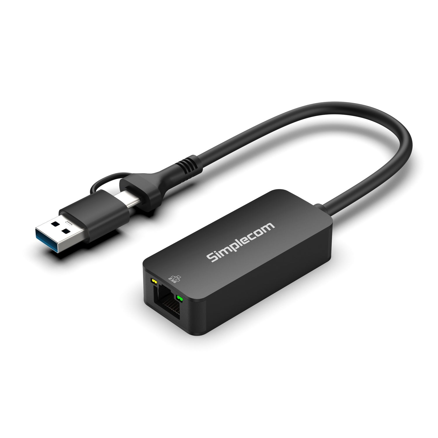 Simplecom NU405C SuperSpeed USB-C and USB-A to 2.5G Ethernet Network Adapter 2.5Gbps LAN V28-SIMNU405C