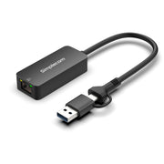 Simplecom NU405C SuperSpeed USB-C and USB-A to 2.5G Ethernet Network Adapter 2.5Gbps LAN V28-SIMNU405C