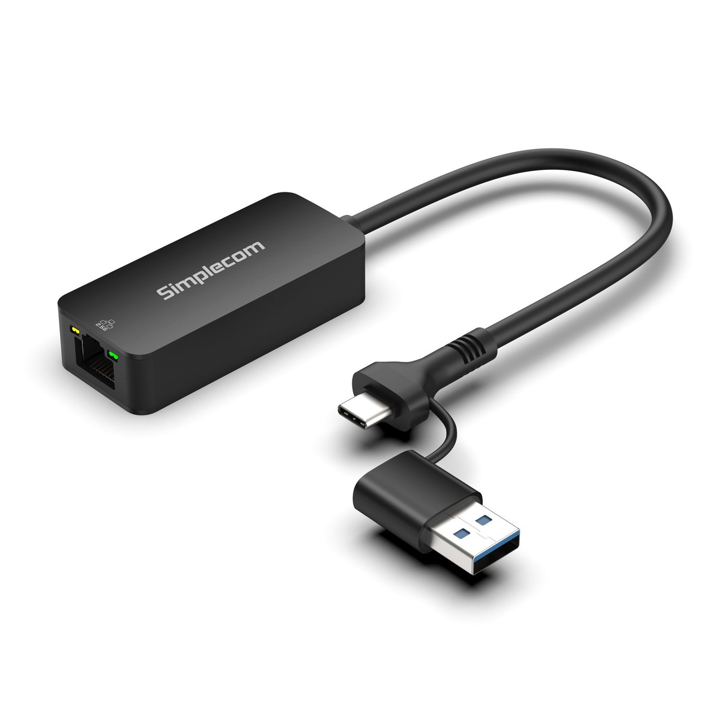 Simplecom NU405C SuperSpeed USB-C and USB-A to 2.5G Ethernet Network Adapter 2.5Gbps LAN V28-SIMNU405C