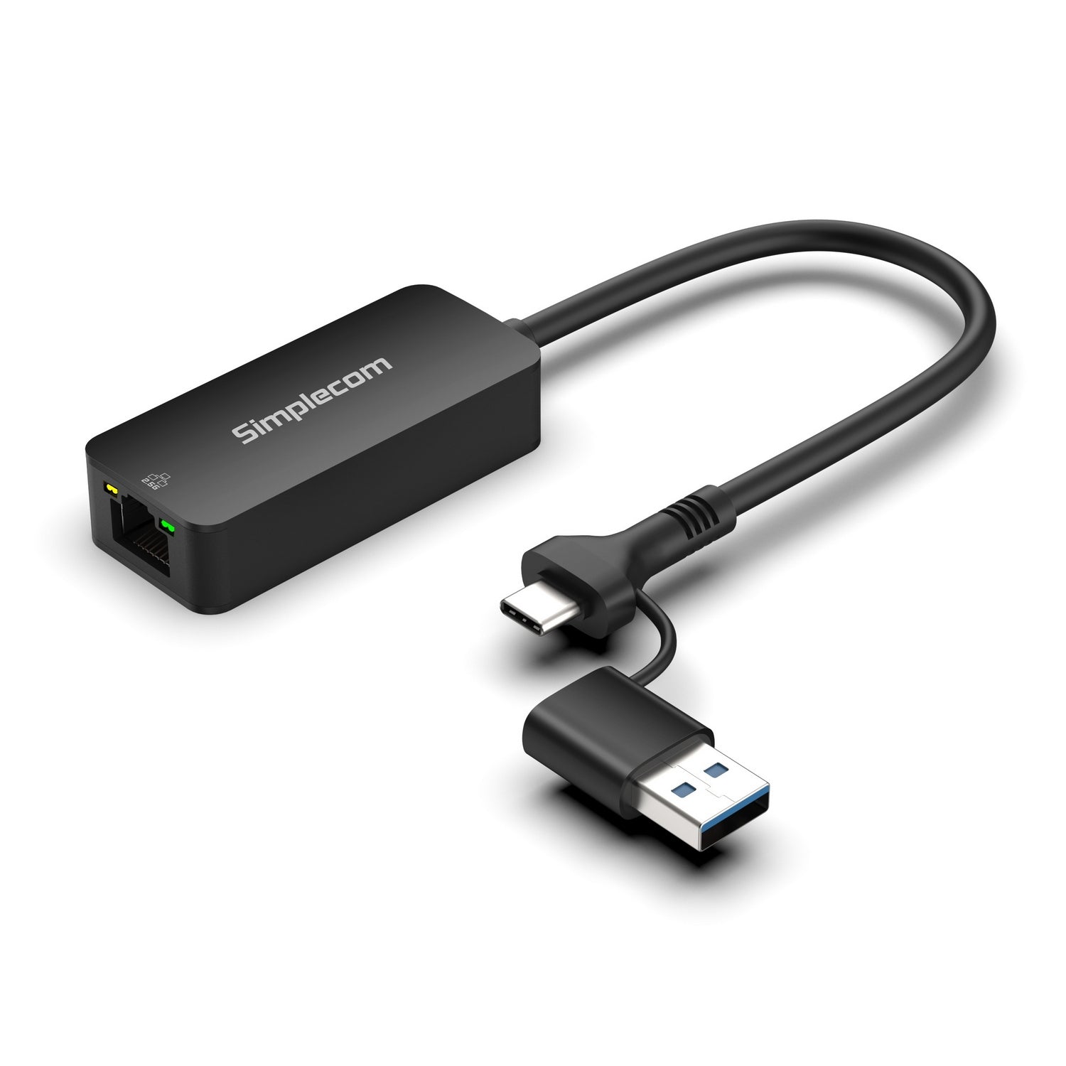 Simplecom NU405C SuperSpeed USB-C and USB-A to 2.5G Ethernet Network Adapter 2.5Gbps LAN V28-SIMNU405C