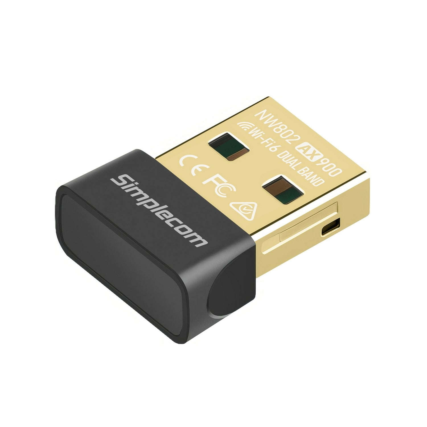 Simplecom NW802 AX900 Dual Band Wi-Fi 6 USB Wireless Nano Adapter V28-SIMNW802