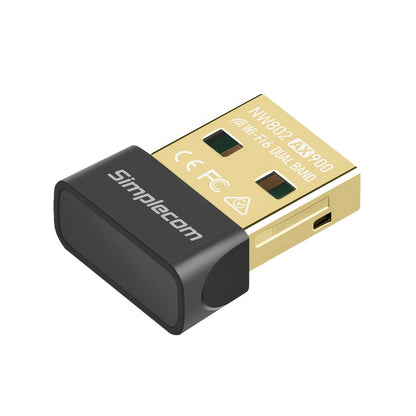 Simplecom NW802 AX900 Dual Band Wi-Fi 6 USB Wireless Nano Adapter V28-SIMNW802