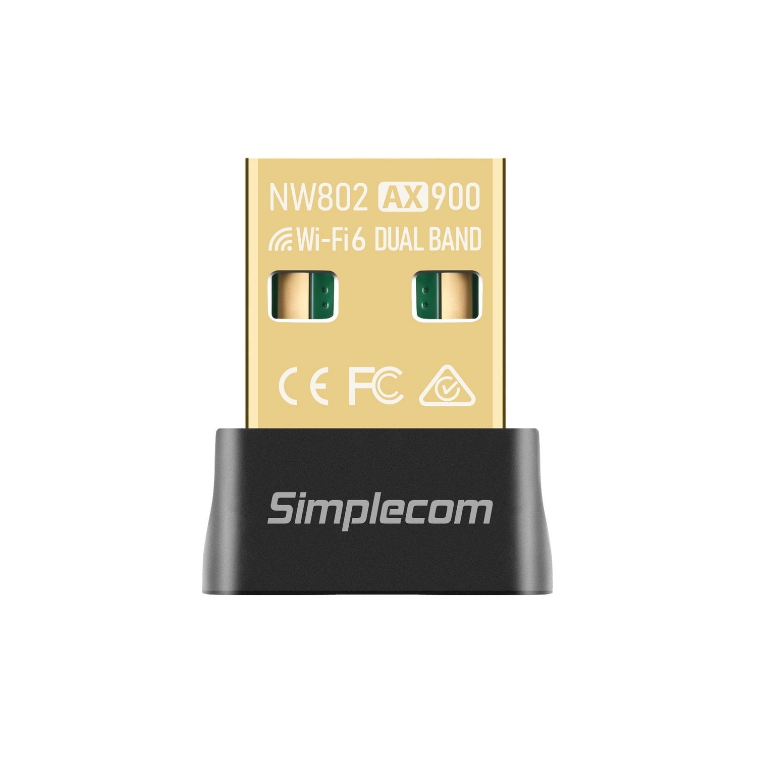 Simplecom NW802 AX900 Dual Band Wi-Fi 6 USB Wireless Nano Adapter V28-SIMNW802