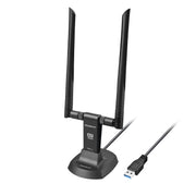 Simplecom NW811v3 AX5400 Tri-Band WiFi 6E USB Adapter with 2x 5dBi High Gain Antennas V28-SIMNW811V3