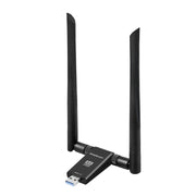 Simplecom NW811v3 AX5400 Tri-Band WiFi 6E USB Adapter with 2x 5dBi High Gain Antennas V28-SIMNW811V3