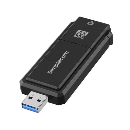 Simplecom NW812v2 AX5400 Tri-Band WiFi 6E USB Adapter with Foldable Antenna V28-SIMNW812V2