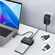 Simplecom SA492C SuperSpeed USB to 2.5", 3.5" & 5.25" SATA/IDE Adapter with Power Supply V28-SIMSA492C