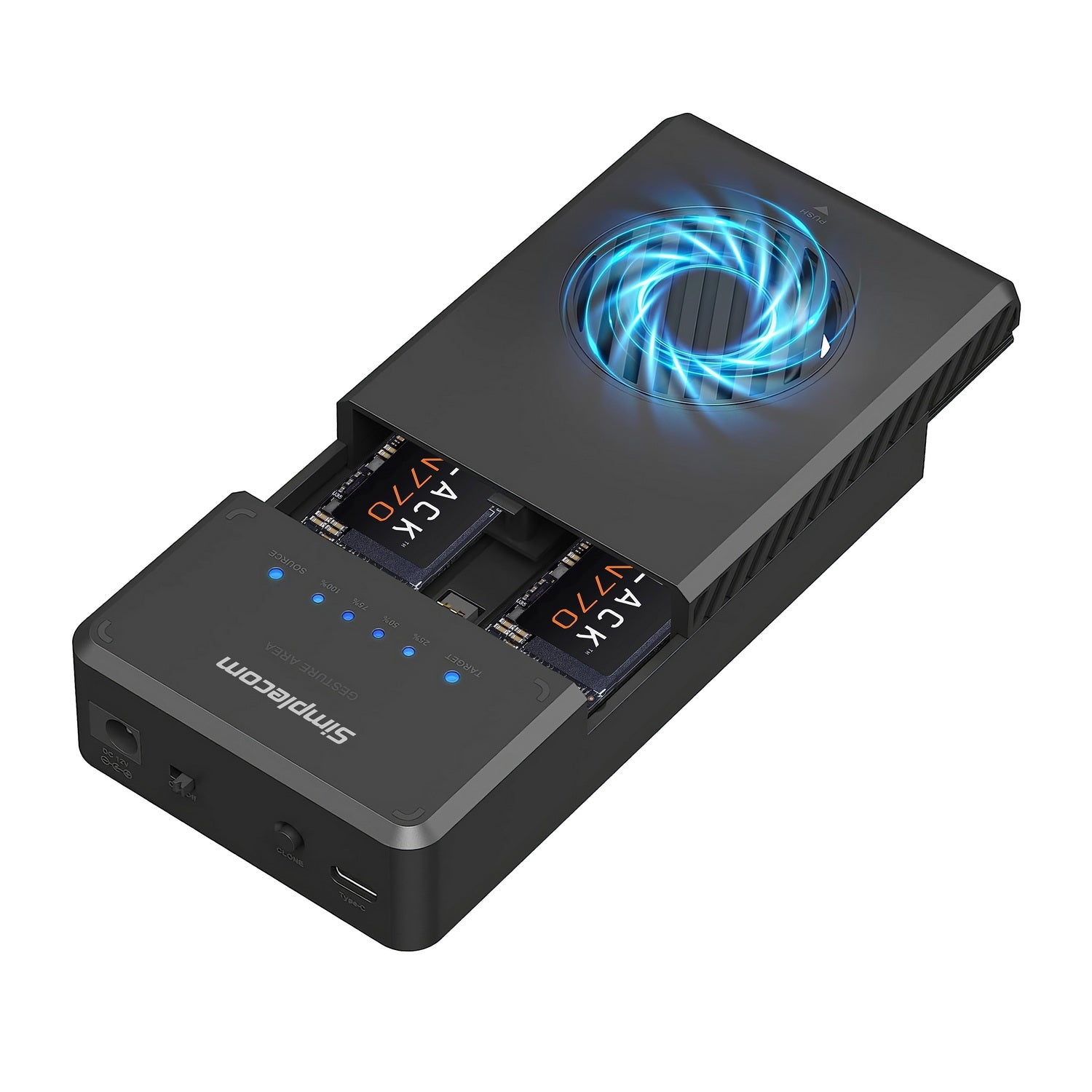 Simplecom SD560 Dual Bay NVMe M.2 SSD Enclosure Offline Clone Docking Station USB 3.2 Gen2 10Gbps V28-SIMSD560