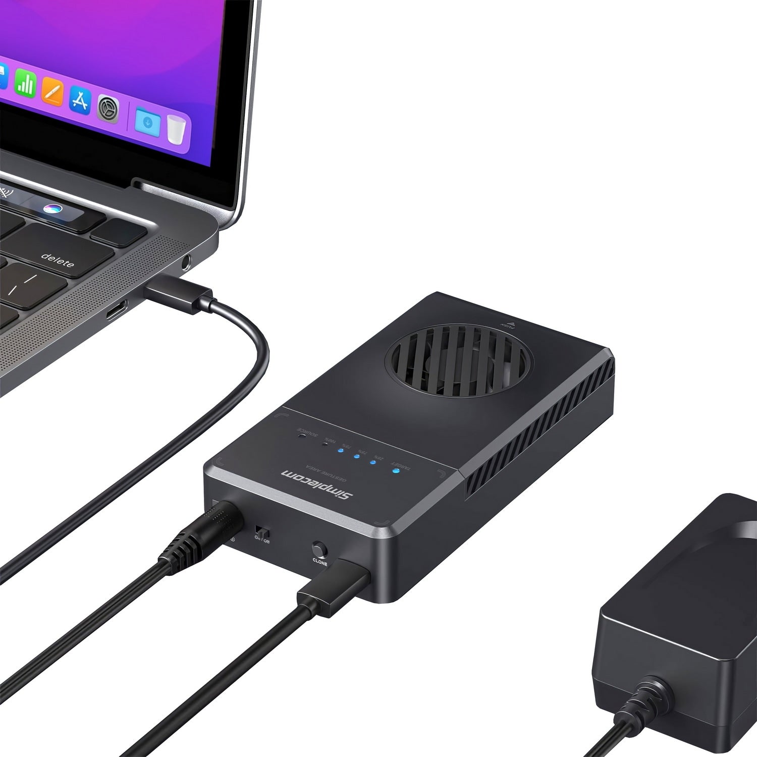 Simplecom SD560 Dual Bay NVMe M.2 SSD Enclosure Offline Clone Docking Station USB 3.2 Gen2 10Gbps V28-SIMSD560