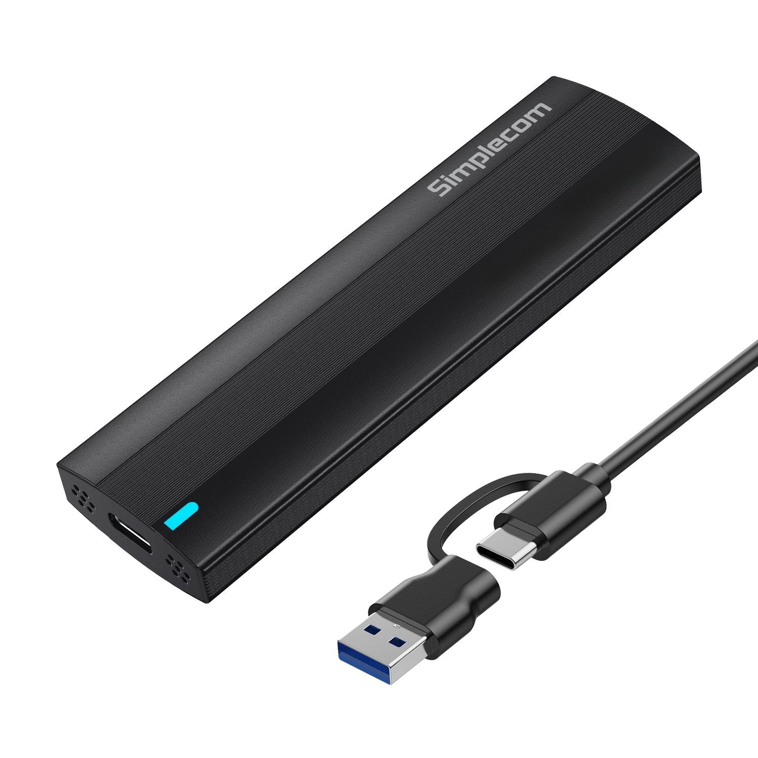 Simplecom SE517 NVMe / SATA Dual Protocol M.2 SSD Tool-Free USB-C Enclosure USB 3.2 Gen 2 10Gbps V28-SIMSE517