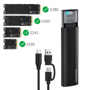 Simplecom SE517 NVMe / SATA Dual Protocol M.2 SSD Tool-Free USB-C Enclosure USB 3.2 Gen 2 10Gbps V28-SIMSE517