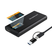Simplecom SE530 NVMe / SATA M.2 SSD to USB-C Enclosure with SMART LED Screen USB 3.2 Gen 2 10Gbps V28-SIMSE530