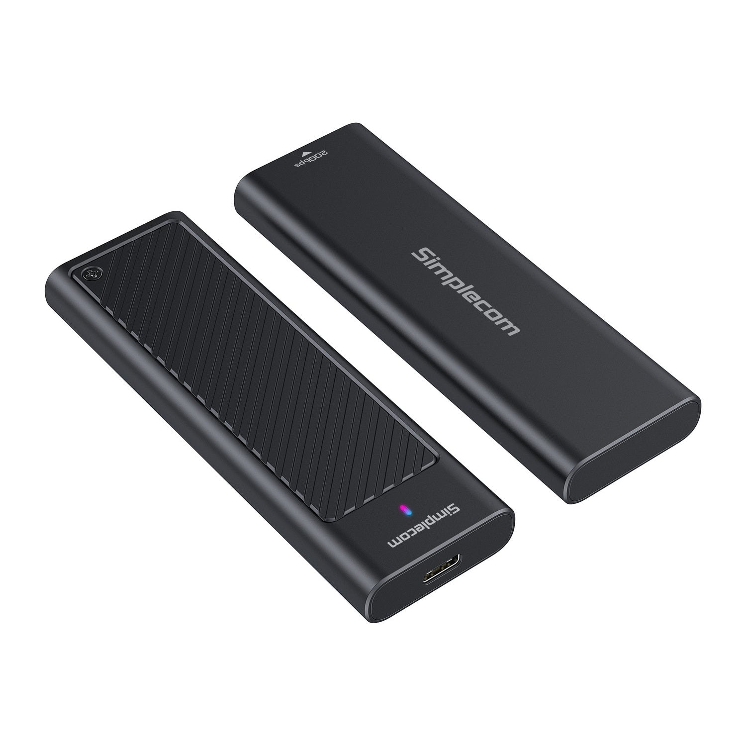 Simplecom SE538 M.2 SSD to USB 3.2 Gen 2x2 USB-C Enclosure 20Gbps NVMe SATA Dual Protocol V28-SIMSE538