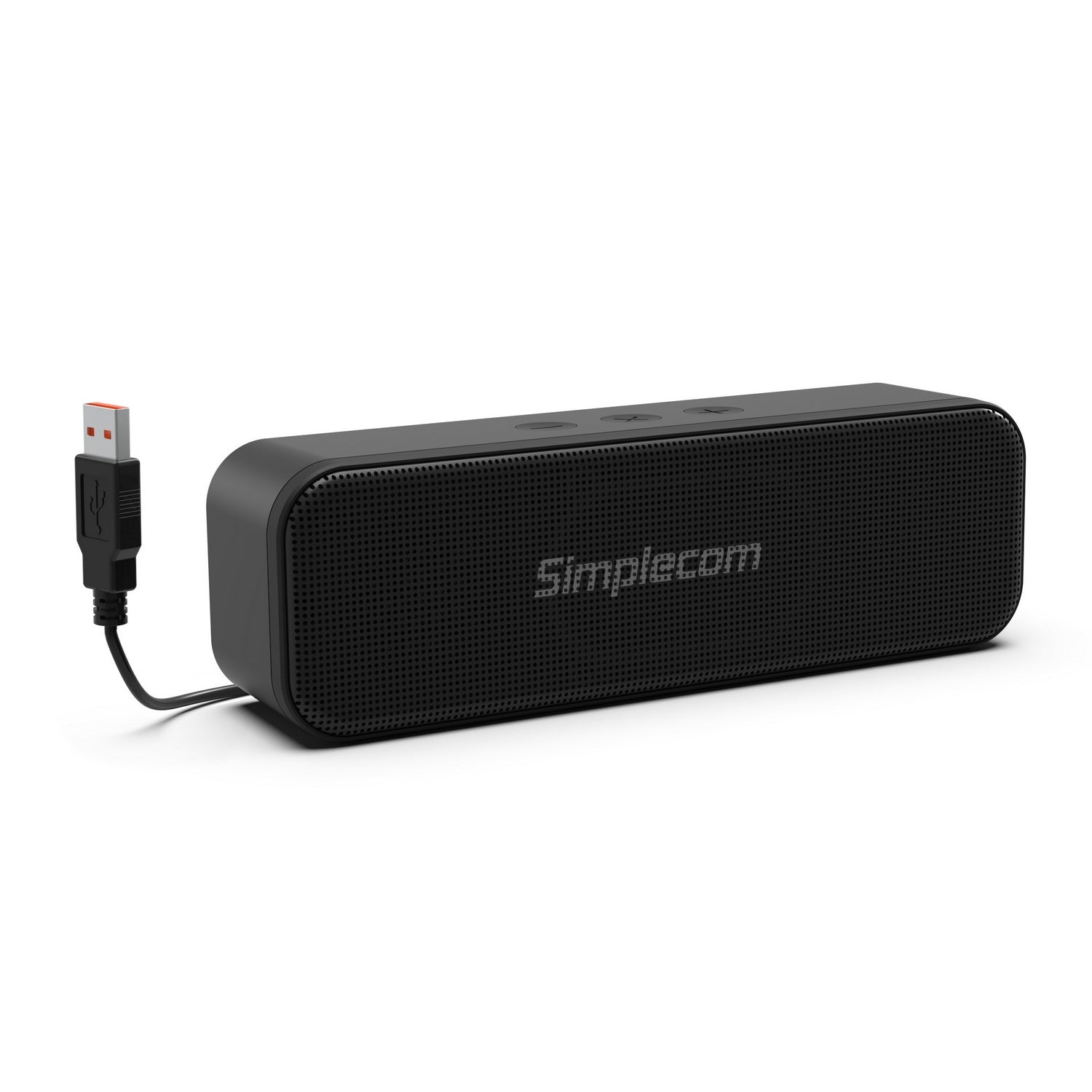 Simplecom UM228 Portable USB Stereo Soundbar Speaker Plug and Play with Volume Control for PC Laptop V28-UM228