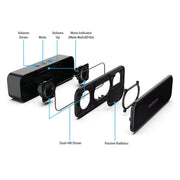 Simplecom UM228 Portable USB Stereo Soundbar Speaker Plug and Play with Volume Control for PC Laptop V28-UM228