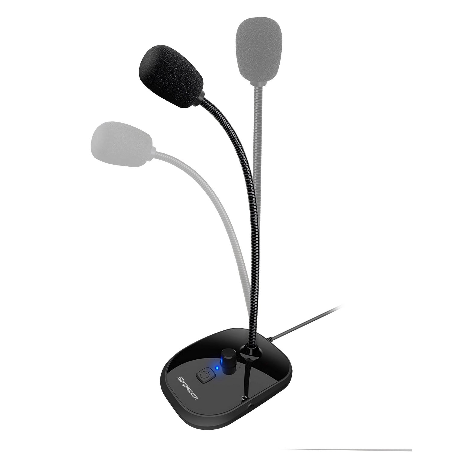 Simplecom UM360 Plug and Play USB Desktop Microphone with Headphone Jack V28-UM360
