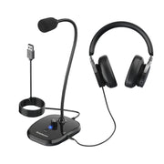 Simplecom UM360 Plug and Play USB Desktop Microphone with Headphone Jack V28-UM360