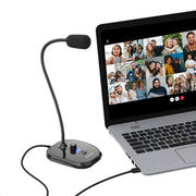 Simplecom UM360 Plug and Play USB Desktop Microphone with Headphone Jack V28-UM360
