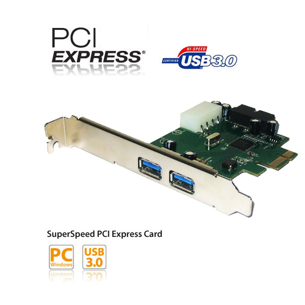 4 Port USB3.0 PCI-Expresses Card (2 External Port + Dual Port Internal Connector) V28-USBJUSPCIE4USB3.0