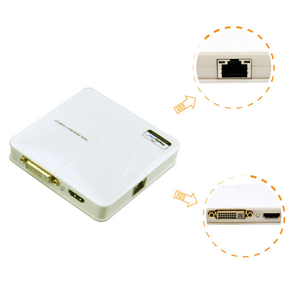 Winstars USB 3.0 Dual Head Display with Gigabit Ethernet Adapter (WS-UG39DH1) V28-USBVGAUG39DH1W