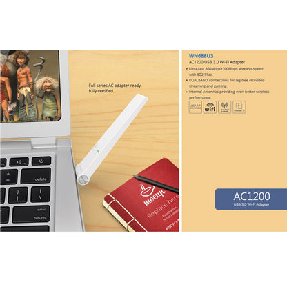 WINSTAR WIRELESS AC1300M DUAL BAND USB 3.0 ADAPTER V28-USBWIN688U3