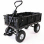Garden Dump Rolling Mesh Cart with Heavy Duty Steel Frame,10 Inch Pneumatic Tires Maximum Load Capacity of V284-TC1840A
