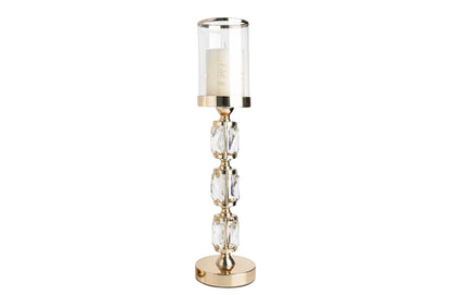 Abode Crystal Candle Holder - Gold - Large V292-HD-CAND-HOLDER-ABODE-L-GOLD