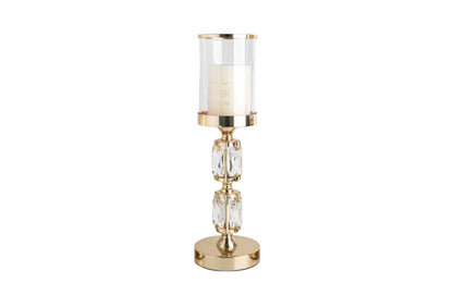Abode Crystal Candle Holder - Gold - Medium V292-HD-CAND-HOLDER-ABODE-M-GOLD