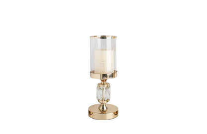 Abode Crystal Candle Holder - Gold - Small V292-HD-CAND-HOLDER-ABODE-S-GOLD