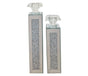 Crystal Crushed Candle Holder - Set of 2 V292-HD-CAND-HOLDER-CRUSHED-S02-SILVER