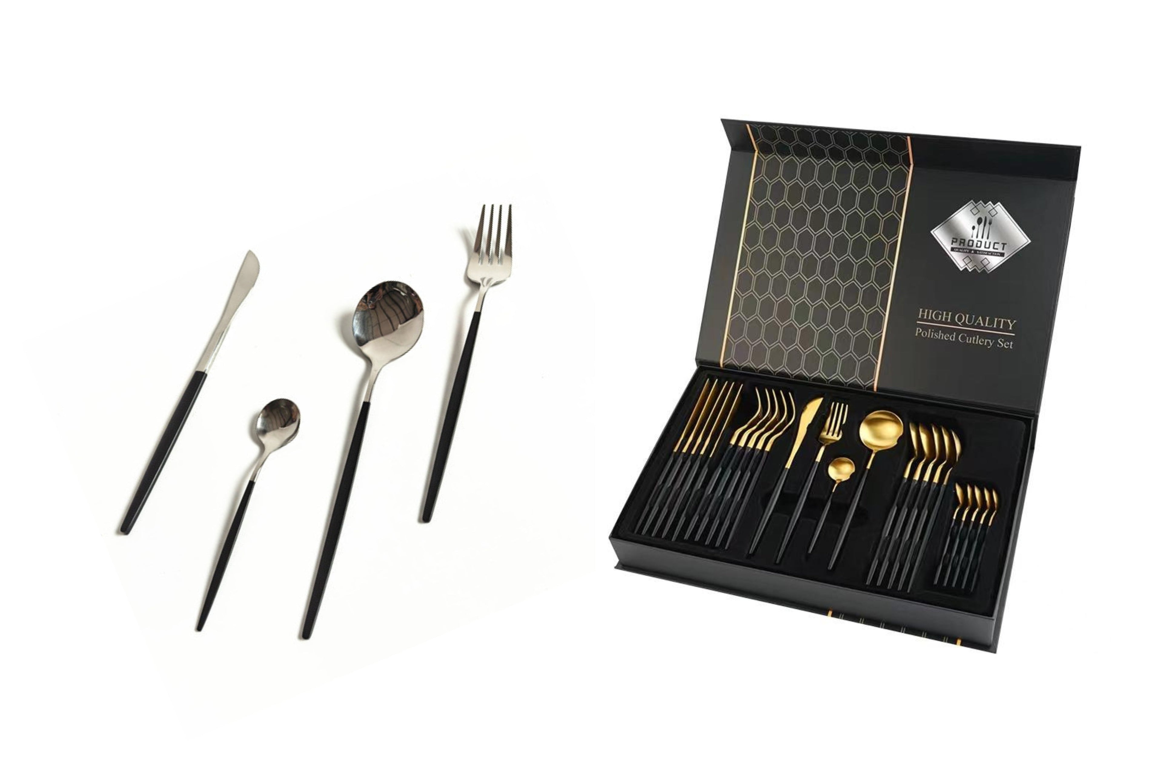 Keily Deluxe Cutlery Set - Gold V292-HD-CUTLERY-KEILYSET-GOLD