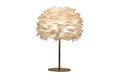 Feather Table Lamp V292-HD-LAMP-FEATHER-TABLE-WHITEGOLD