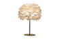 Feather Table Lamp V292-HD-LAMP-FEATHER-TABLE-WHITEGOLD