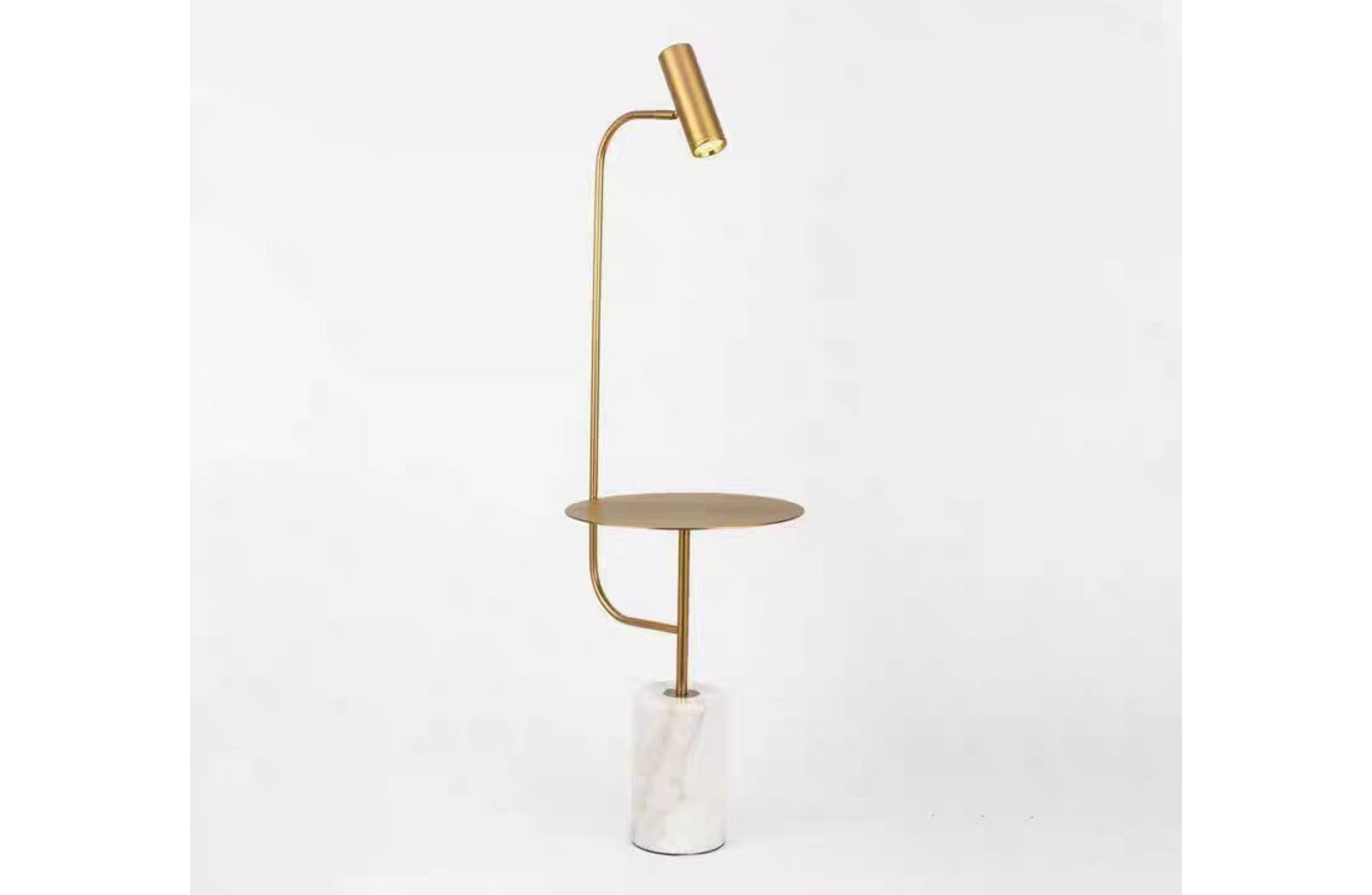 Sasha Premium Marble Side Table Lamp V292-HD-LAMP-SASHA-FLOOR-WHITEGOLD