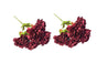 Artificial Bloomed Peony Bunch - Set of 2 Bunches - 45cm with 5 Flowers Each - Maroon V292-HD-PLANT-BLOOMPEONY-45CM-MAROON-SO2