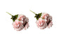 Artificial Bloomed Peony Bunch - Set of 2 Bunches - 45cm with 5 Flowers Each - Soft Pink V292-HD-PLANT-BLOOMPEONY-45CM-SOFTPINK-SO2