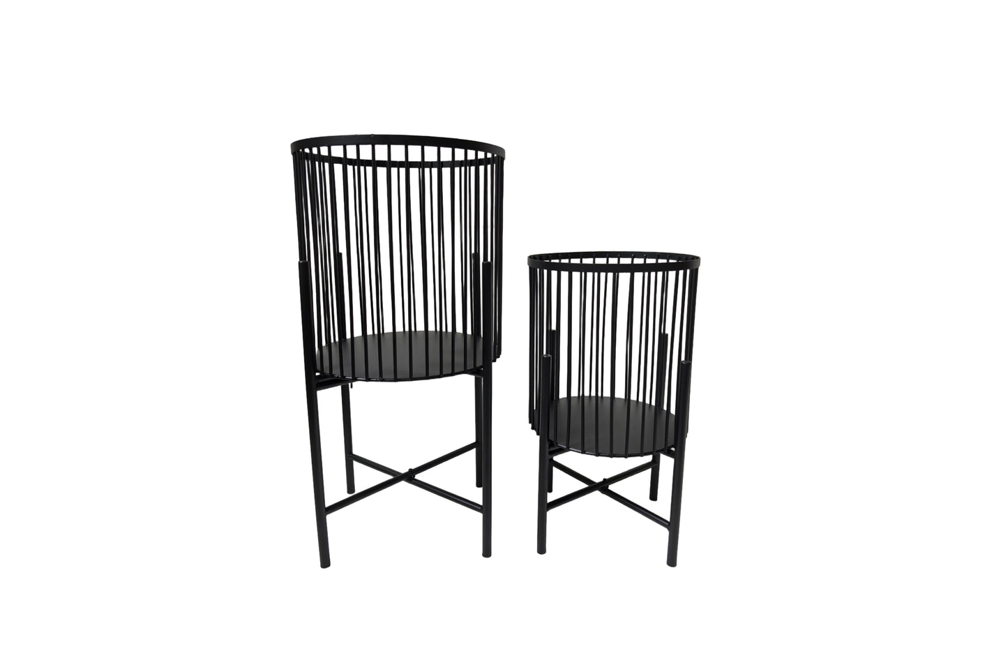 Logan Planter - Large - Black V292-HD-PLANTER-L-LOGAN-BLACK