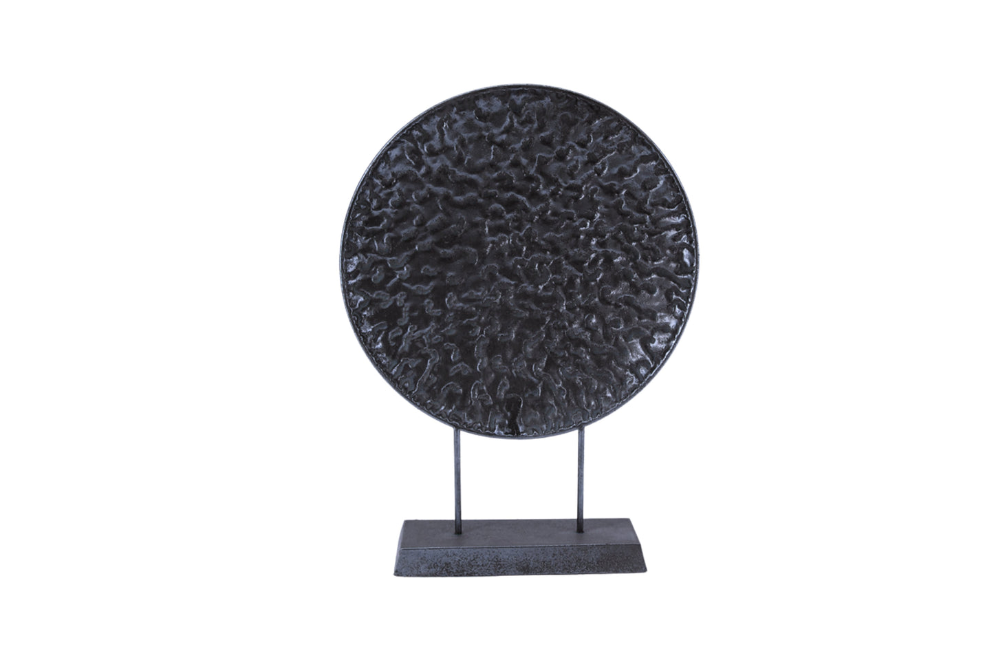 Round Pressed Gold Table Decor - Black V292-HD-ROUNDTABLEPRESSED-BLACK