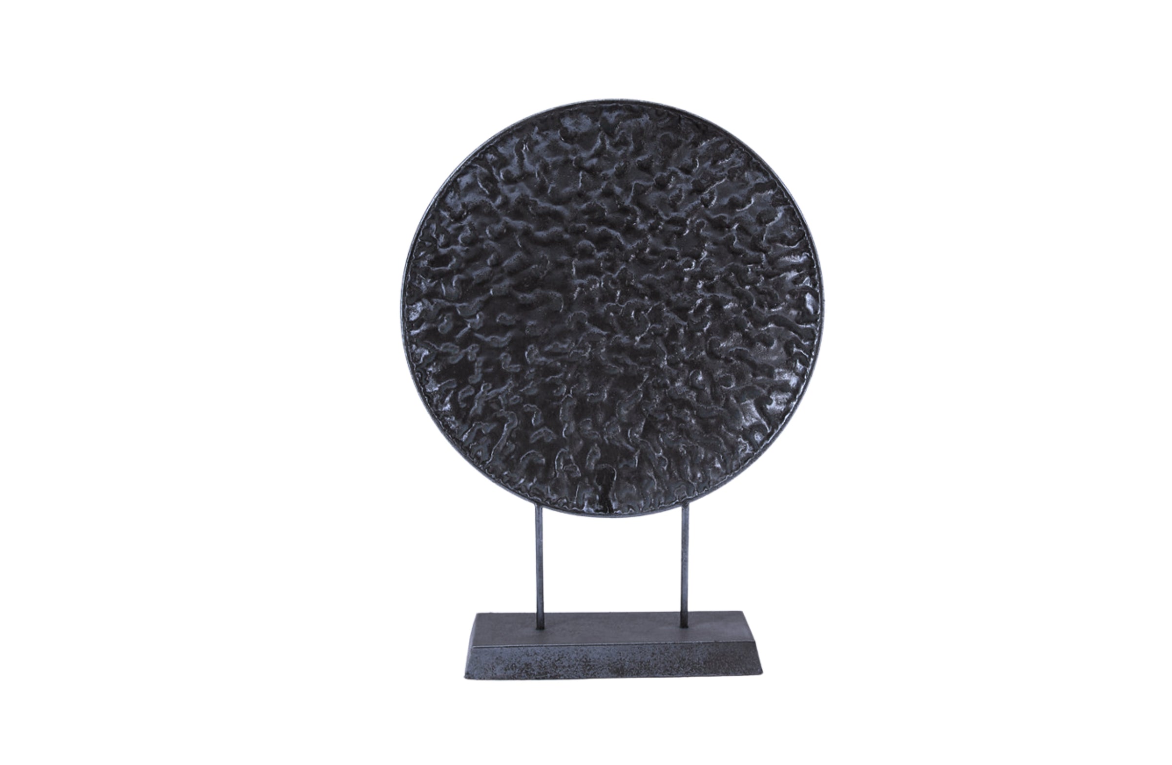 Round Pressed Gold Table Decor - Black V292-HD-ROUNDTABLEPRESSED-BLACK