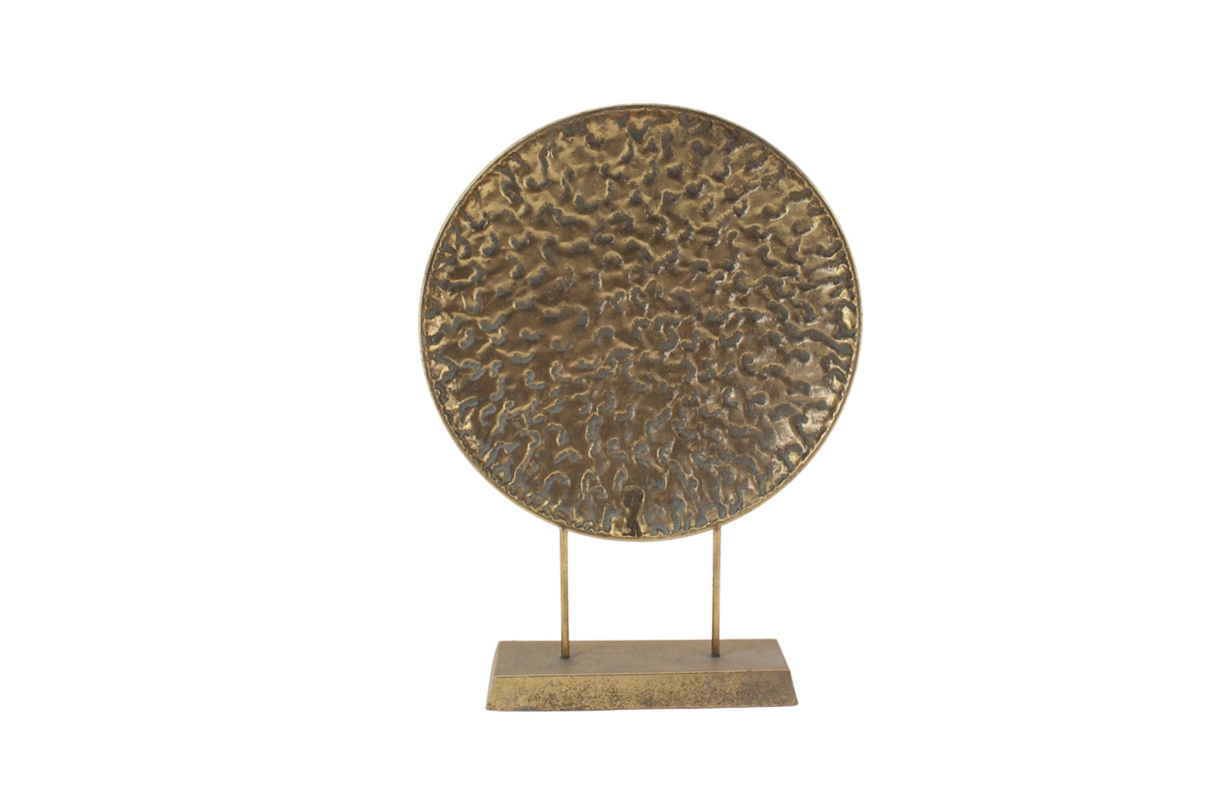 Round Pressed Gold Table Decor - Gold V292-HD-ROUNDTABLEPRESSED-GOLD