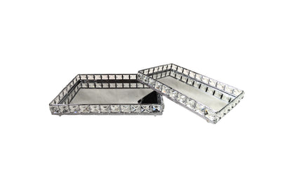 Katie Tray - Rectangle - Large - Silver V292-HD-TR-RECT-L-KATIE-SILVER