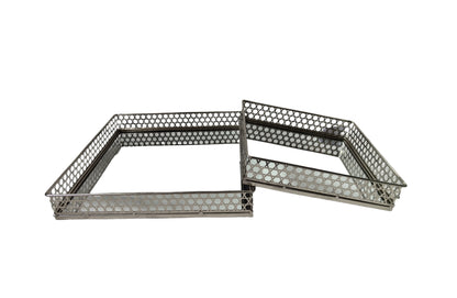 Nina Tray - Rectangle - Small - Silver V292-HD-TR-RECT-S-NINA-SILVER