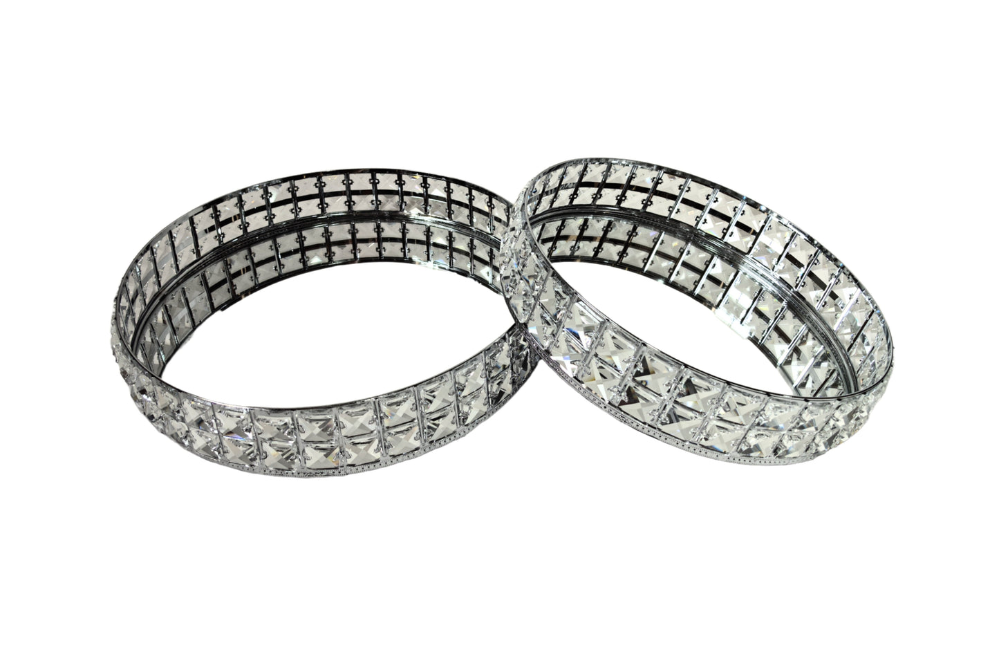 Katie Tray - Round - Large - Silver V292-HD-TR-ROUND-L-KATIE-SILVER