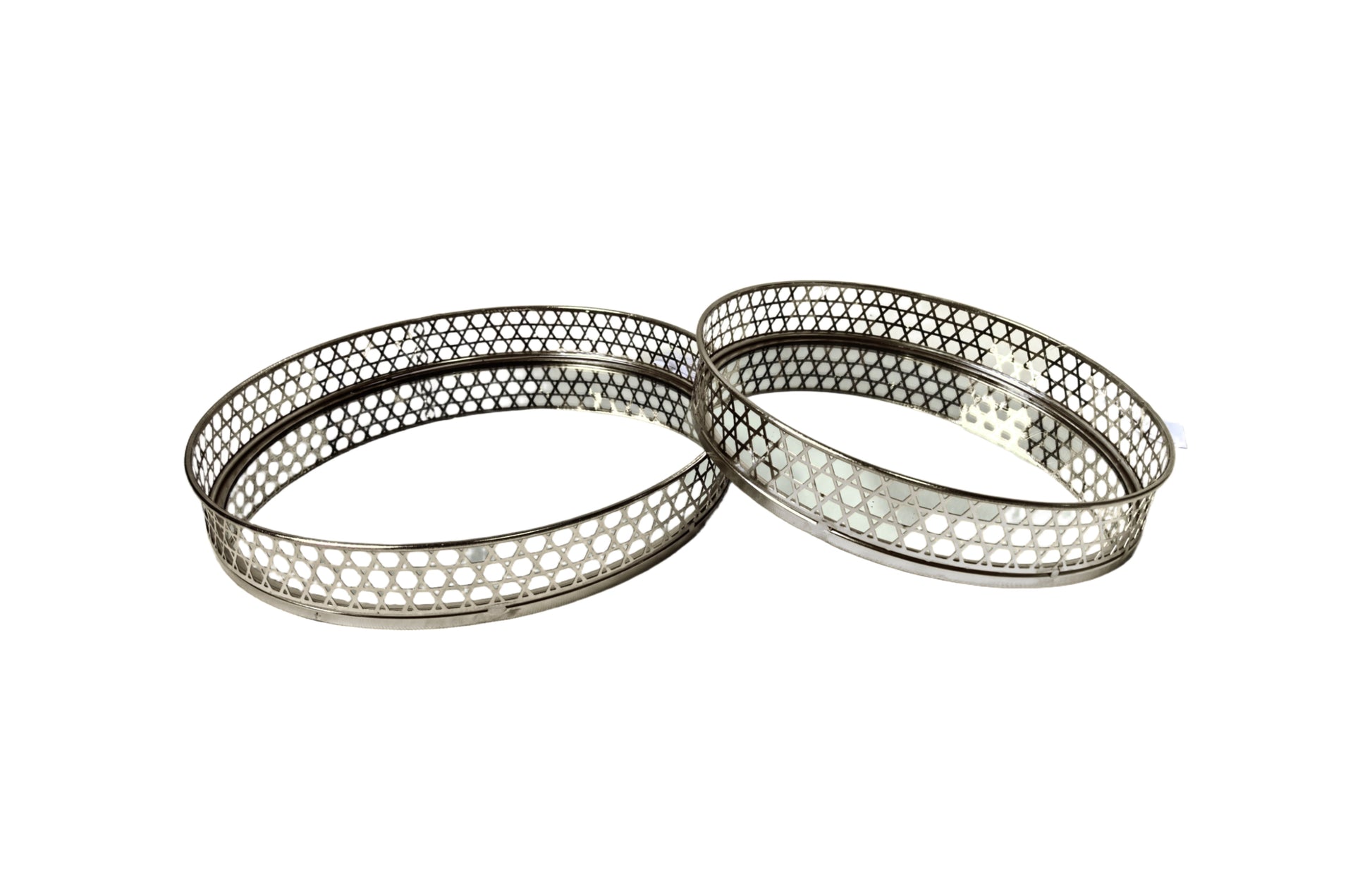 Nina Tray - Round - Large - Silver V292-HD-TR-ROUND-L-NINA-SILVER