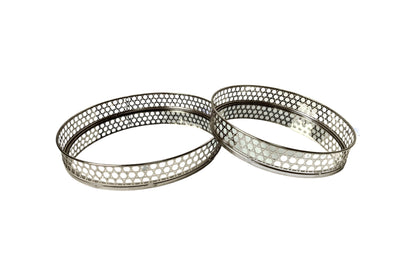 Nina Tray - Round - Large - Silver V292-HD-TR-ROUND-L-NINA-SILVER