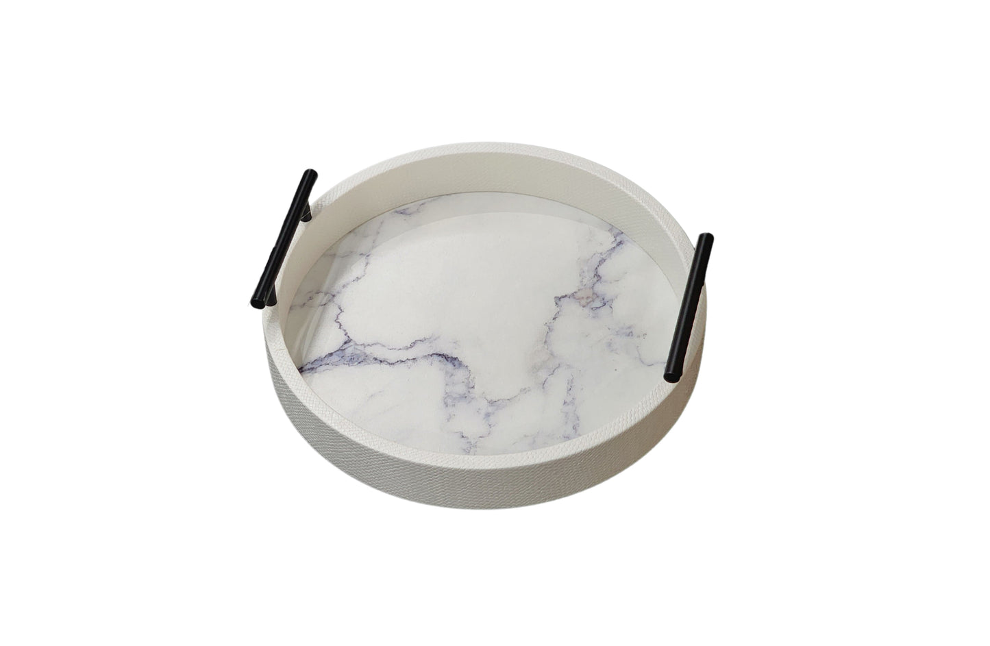Maison Round Tray - Small - White V292-HD-TR-ROUND-S-MAISON-WHITE