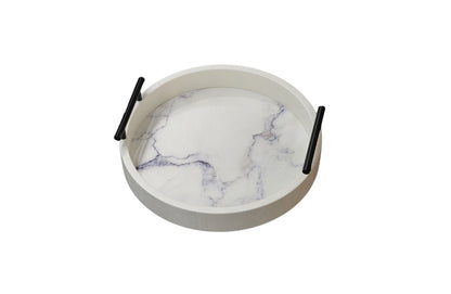 Maison Round Tray - Small - White V292-HD-TR-ROUND-S-MAISON-WHITE